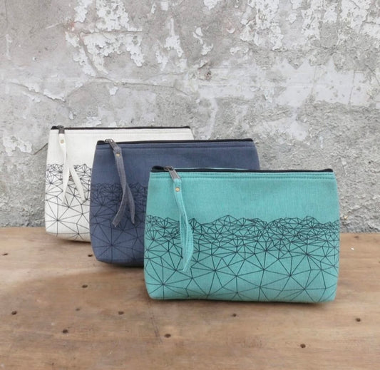 Himkimalya Mountain Lines Makeup Bag
