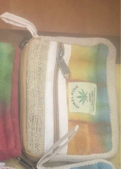 Himalayan Hemp wallet & Coin Purse – Rainbow  (W1)