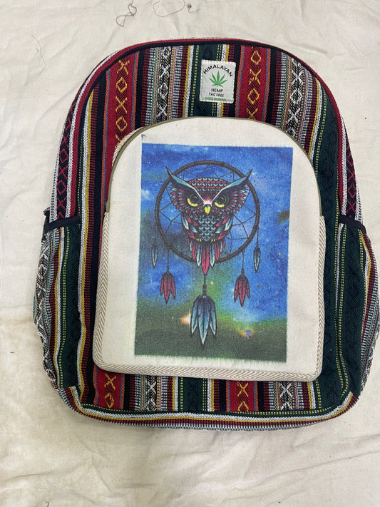 Hemp Backpack – Handmade in Nepal  (BAG10)