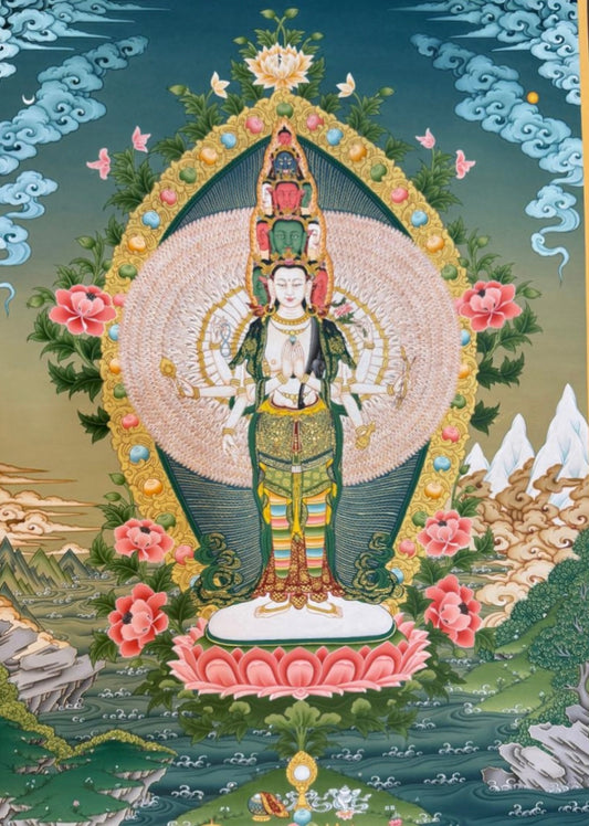 Abalokiteshwora With Real Gold Master Pic. A7