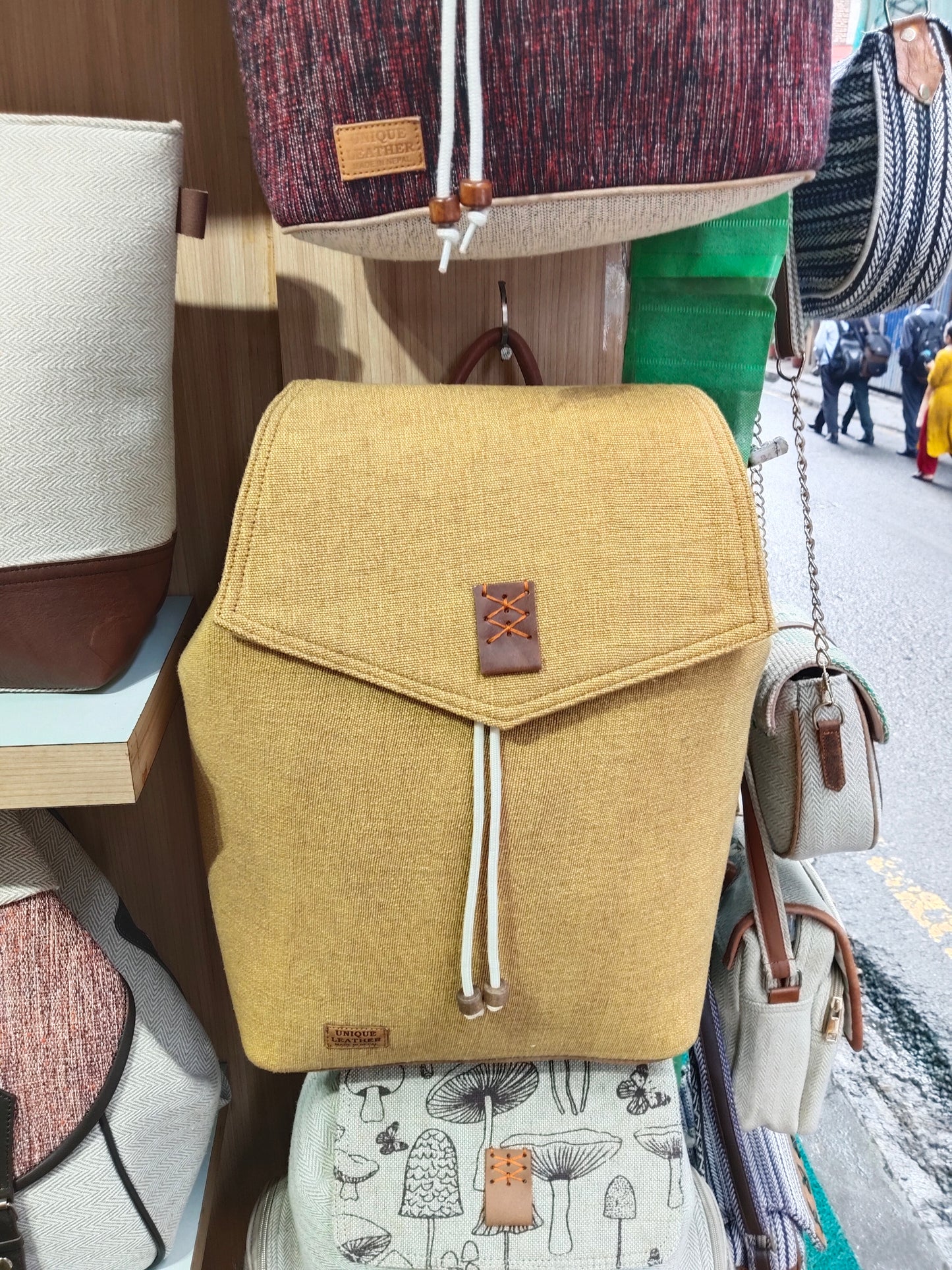 Himkimalya Hemp Leather Backpack