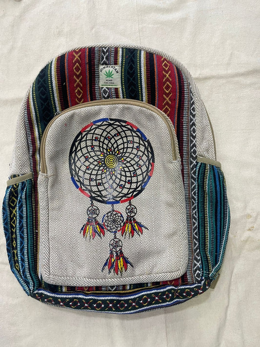 Hemp Backpack – Handmade in Nepal. (BAG30)