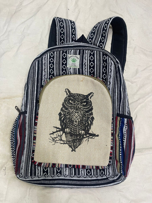 Hemp Backpack – Handmade in Nepal  (BAG11)
