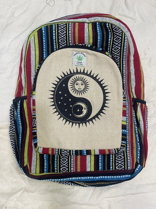 Hemp Backpack – Handmade in Nepal  (BAG9)