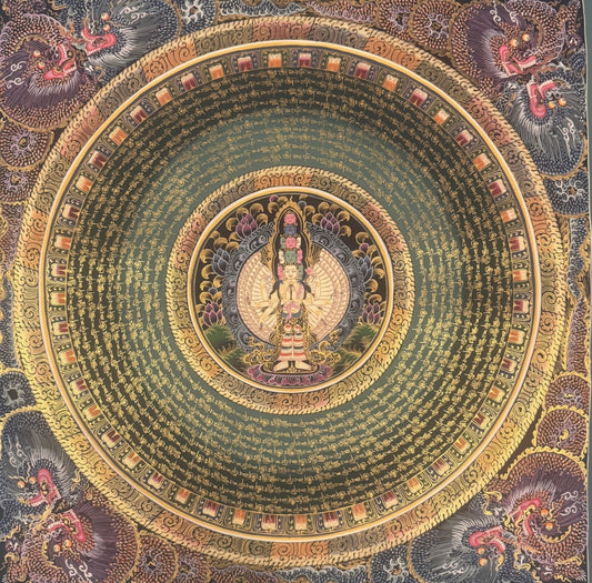 Abalokiteshwora Mantra mandala A6