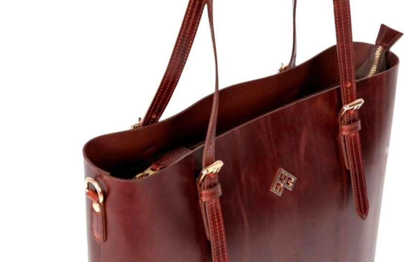 Himkimalya Leather Tote Bag ( Sku1356)
