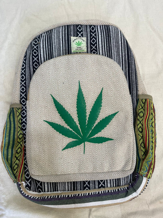 Hemp Backpack – Handmade in Nepal. (BAG29)