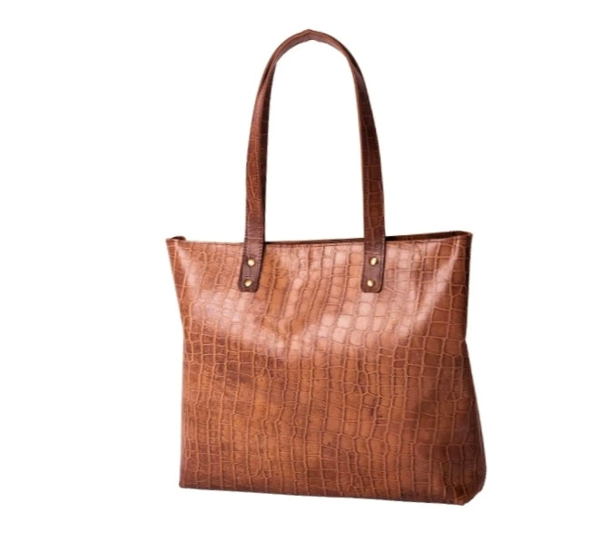 Himkimalya Leather Tote Bag Sku-1267
