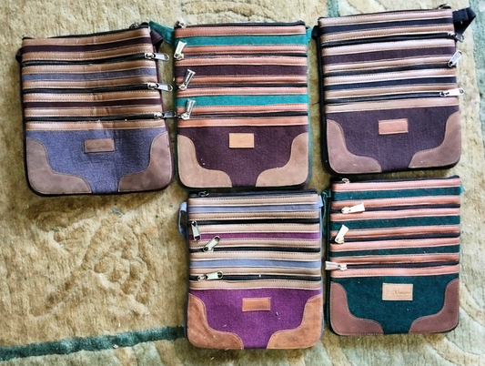 Himkimalya Multi-Zip Crossbody Bag