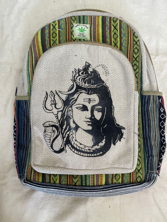 Hemp Backpack – Handmade in Nepal. (BAG36)