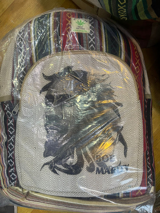 Hemp Backpack – Handmade in Nepal  (BAG22)