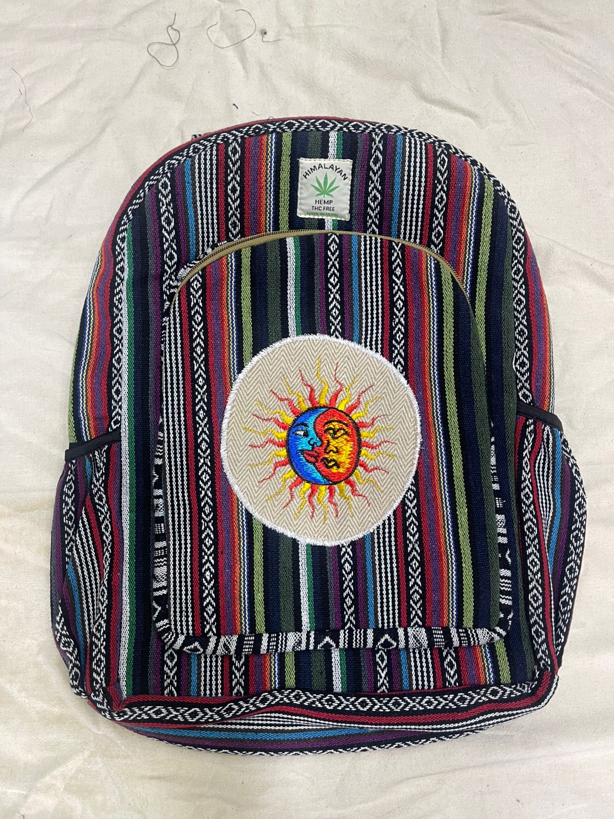 Hemp Backpack – Handmade in Nepal  (BAG12)