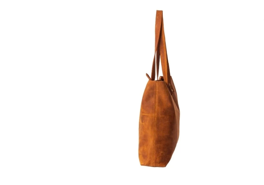 Himkimalya Leather Tote Bag Sku-1267