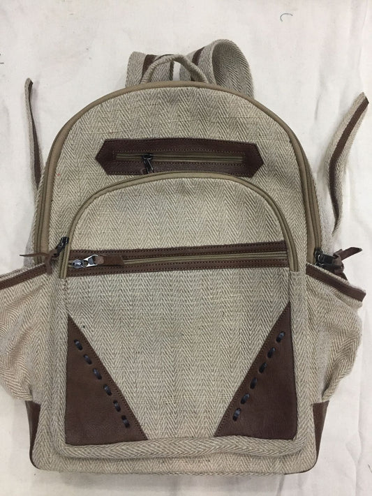 Hemp Backpack – Handmade in Nepal  (BAG15)